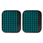 Teal And Black Buffalo Check Print Handle Covers