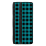 Teal And Black Buffalo Check Print Refrigerator Handle Covers