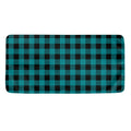Teal And Black Buffalo Check Print Towel