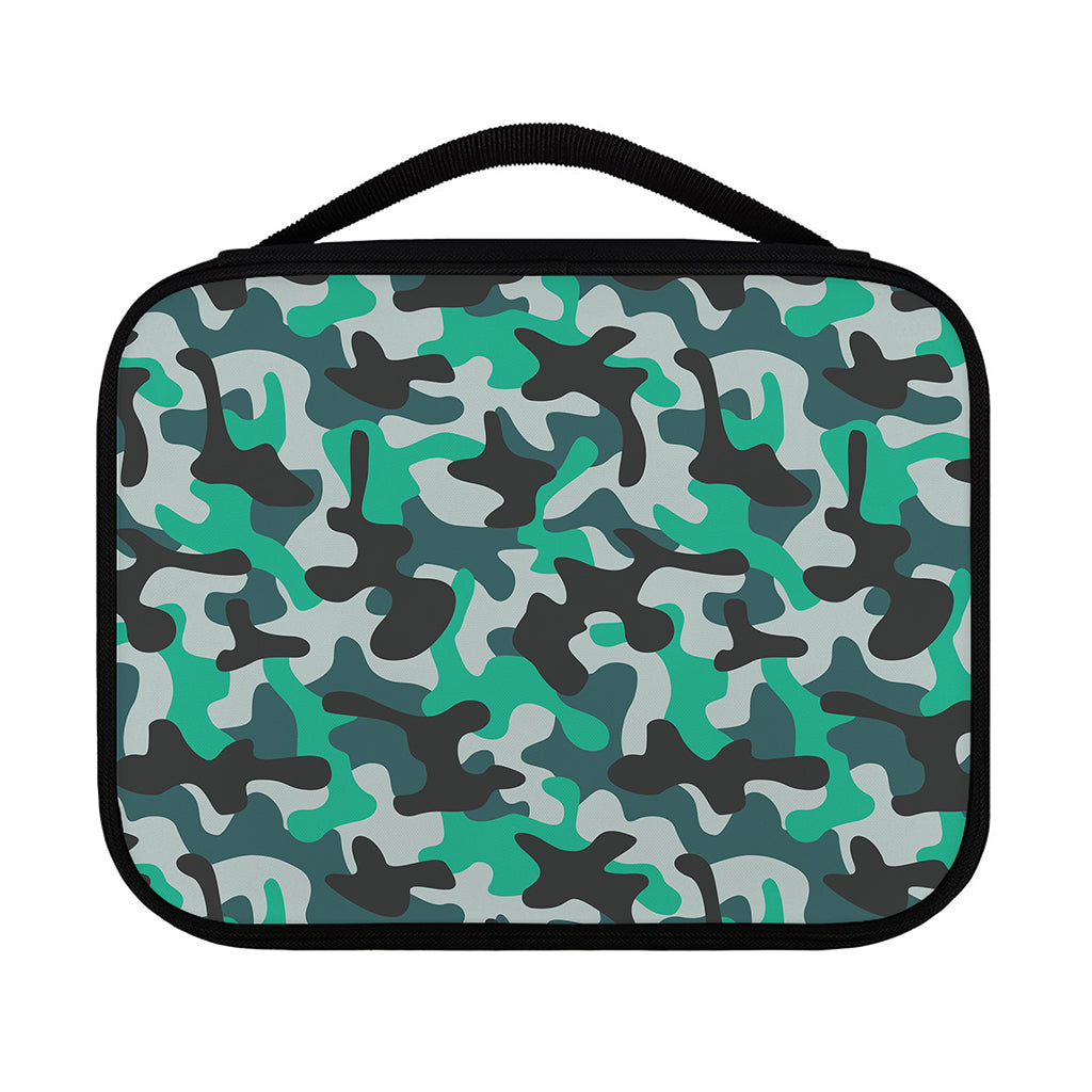 Teal And Black Camouflage Print Classic Bible Case