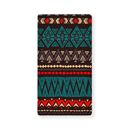 Teal And Brown Aztec Pattern Print Baby Crib Sheet