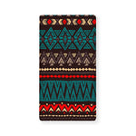 Teal And Brown Aztec Pattern Print Baby Crib Sheet