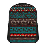 Teal And Brown Aztec Pattern Print Casual Backpack