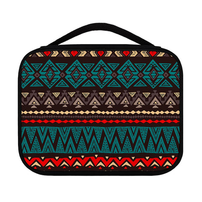 Teal And Brown Aztec Pattern Print Classic Bible Case