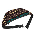 Teal And Brown Aztec Pattern Print Fanny Pack