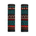Teal And Brown Aztec Pattern Print Handle Covers