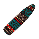 Teal And Brown Aztec Pattern Print Ironing Board Cover