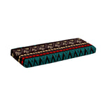 Teal And Brown Aztec Pattern Print Piano Keyboard Cover