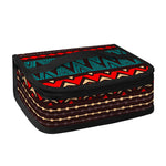 Teal And Brown Aztec Pattern Print Small Lunch Bag