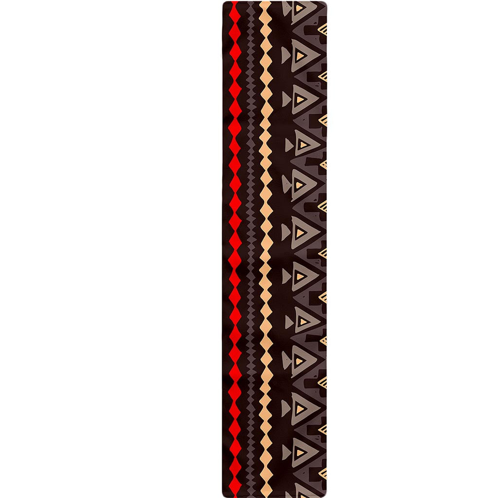 Teal And Brown Aztec Pattern Print Table Runner