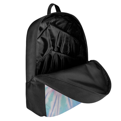 Teal And Pink Tie Dye Print 17 Inch Backpack