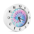 Teal And Pink Tie Dye Print Alarm Clock