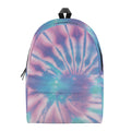 Teal And Pink Tie Dye Print School Backpack