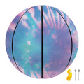 Teal And Pink Tie Dye Print Basketball
