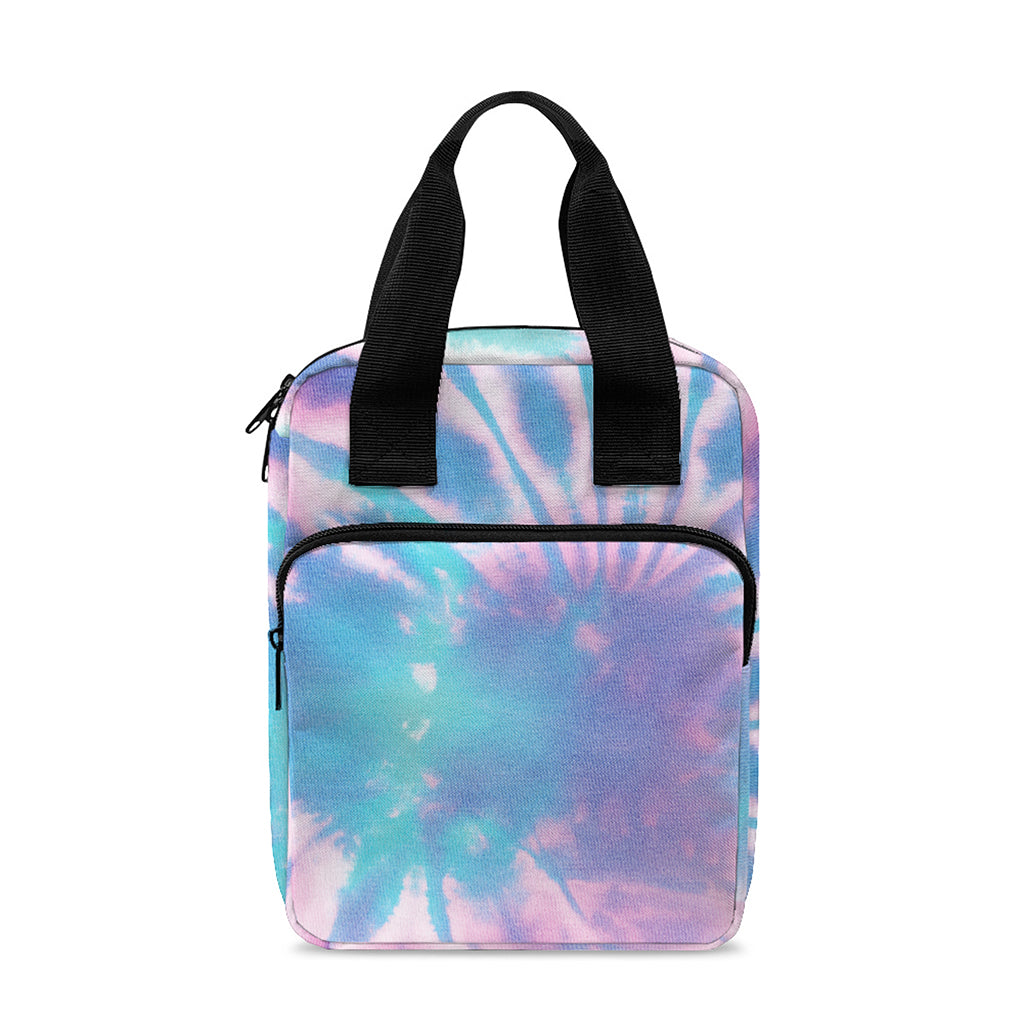 Teal And Pink Tie Dye Print Bible Tote Bag