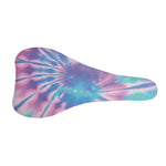 Teal And Pink Tie Dye Print Bicycle Seat Cover