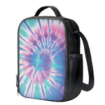Teal And Pink Tie Dye Print Crossbody Lunch Bag