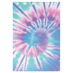 Teal And Pink Tie Dye Print Curtain