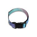 Teal And Pink Tie Dye Print Dog Collar