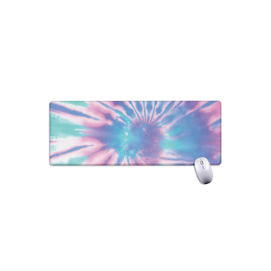 Teal And Pink Tie Dye Print Extended Mouse Pad