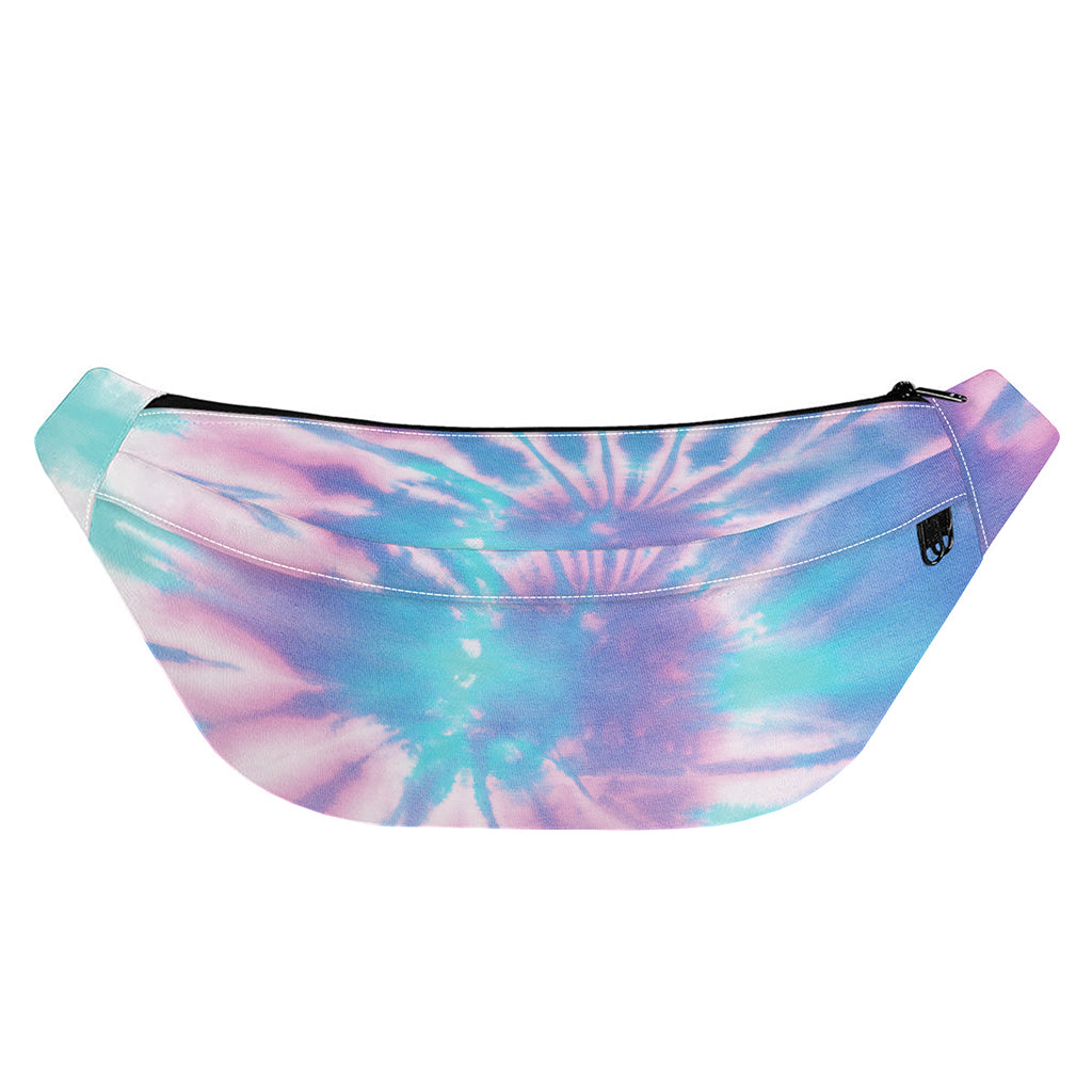 Teal And Pink Tie Dye Print Fanny Pack