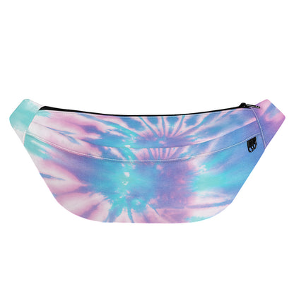 Teal And Pink Tie Dye Print Fanny Pack