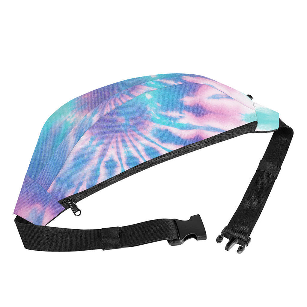 Teal And Pink Tie Dye Print Fanny Pack