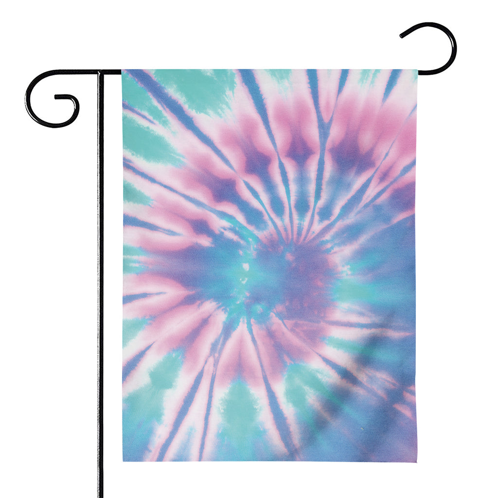 Teal And Pink Tie Dye Print House Flag