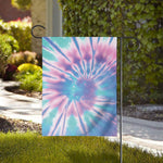 Teal And Pink Tie Dye Print House Flag