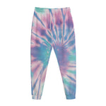 Teal And Pink Tie Dye Print Jogger Pants