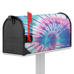 Teal And Pink Tie Dye Print Mailbox Cover