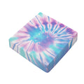 Teal And Pink Tie Dye Print Outdoor Seat Cushion Cover