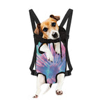 Teal And Pink Tie Dye Print Pet Carrier Backpack