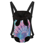 Teal And Pink Tie Dye Print Pet Carrier Backpack
