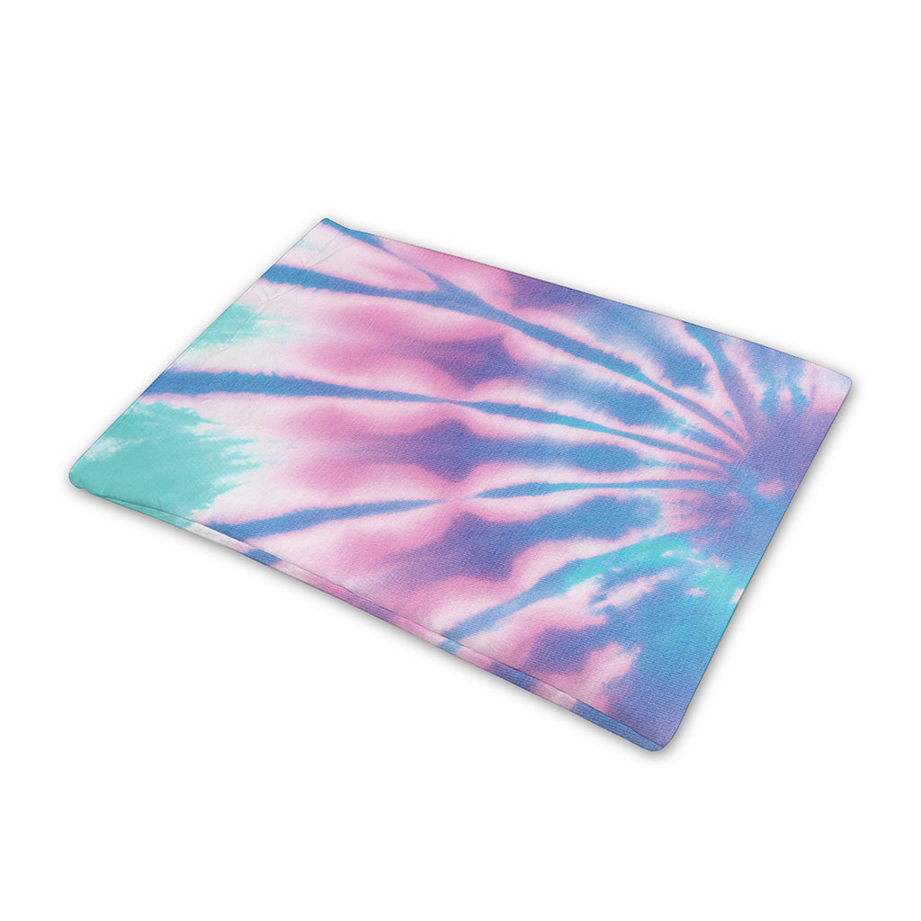 Teal And Pink Tie Dye Print Pet Cooling Mat Cover