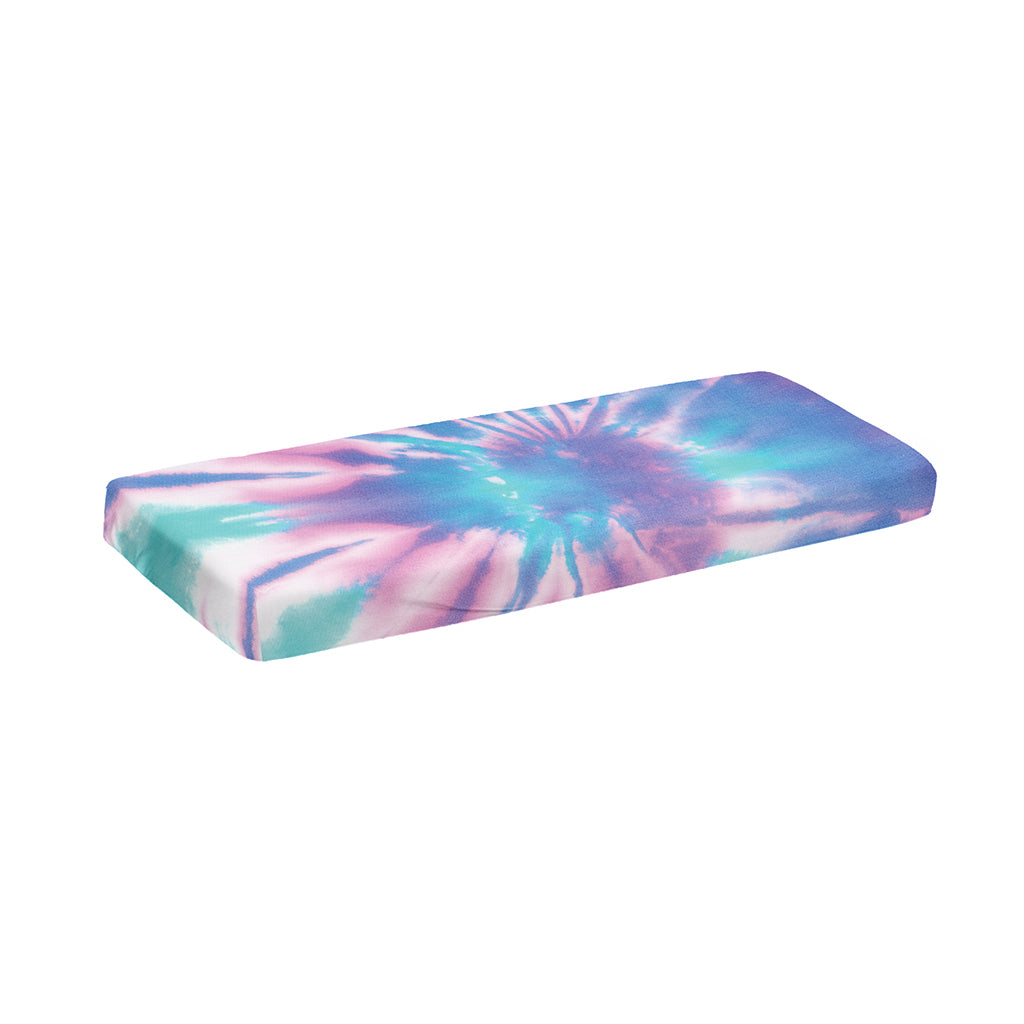 Teal And Pink Tie Dye Print Piano Keyboard Cover