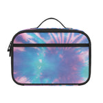 Teal And Pink Tie Dye Print Portable Lunch Bag