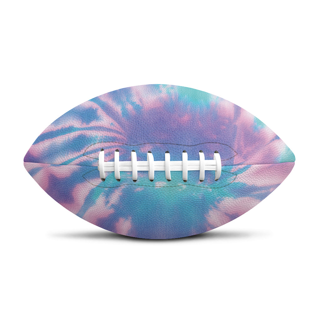 Teal And Pink Tie Dye Print Rugby Ball