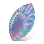 Teal And Pink Tie Dye Print Rugby Ball