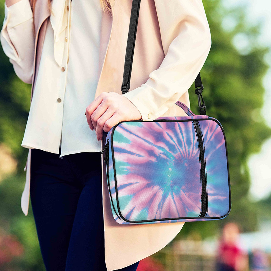 Teal And Pink Tie Dye Print Shoulder Strap Bible Bag