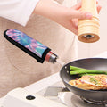 Teal And Pink Tie Dye Print Skillet Handle Cover