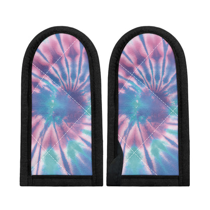 Teal And Pink Tie Dye Print Skillet Handle Cover