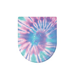 Teal And Pink Tie Dye Print Toilet Lid Cover