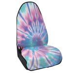 Teal And Pink Tie Dye Print Waterproof Car Seat Cover