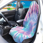 Teal And Pink Tie Dye Print Waterproof Car Seat Cover