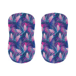 Teal And Pink Tropical Floral Print Bar Stool Covers