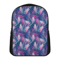 Teal And Pink Tropical Floral Print Casual Backpack