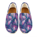 Teal And Pink Tropical Floral Print Casual Shoes