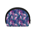 Teal And Pink Tropical Floral Print Coin Purse