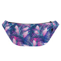 Teal And Pink Tropical Floral Print Fanny Pack